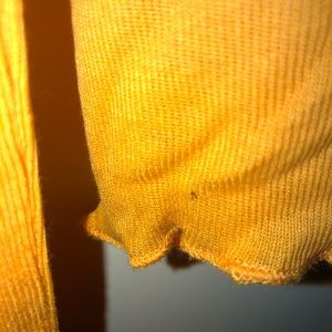 Yellow Mustard color Zara top.